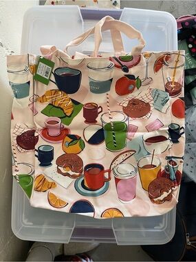 Kate Spade Coffee Cotton Tote